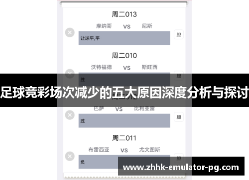 足球竞彩场次减少的五大原因深度分析与探讨